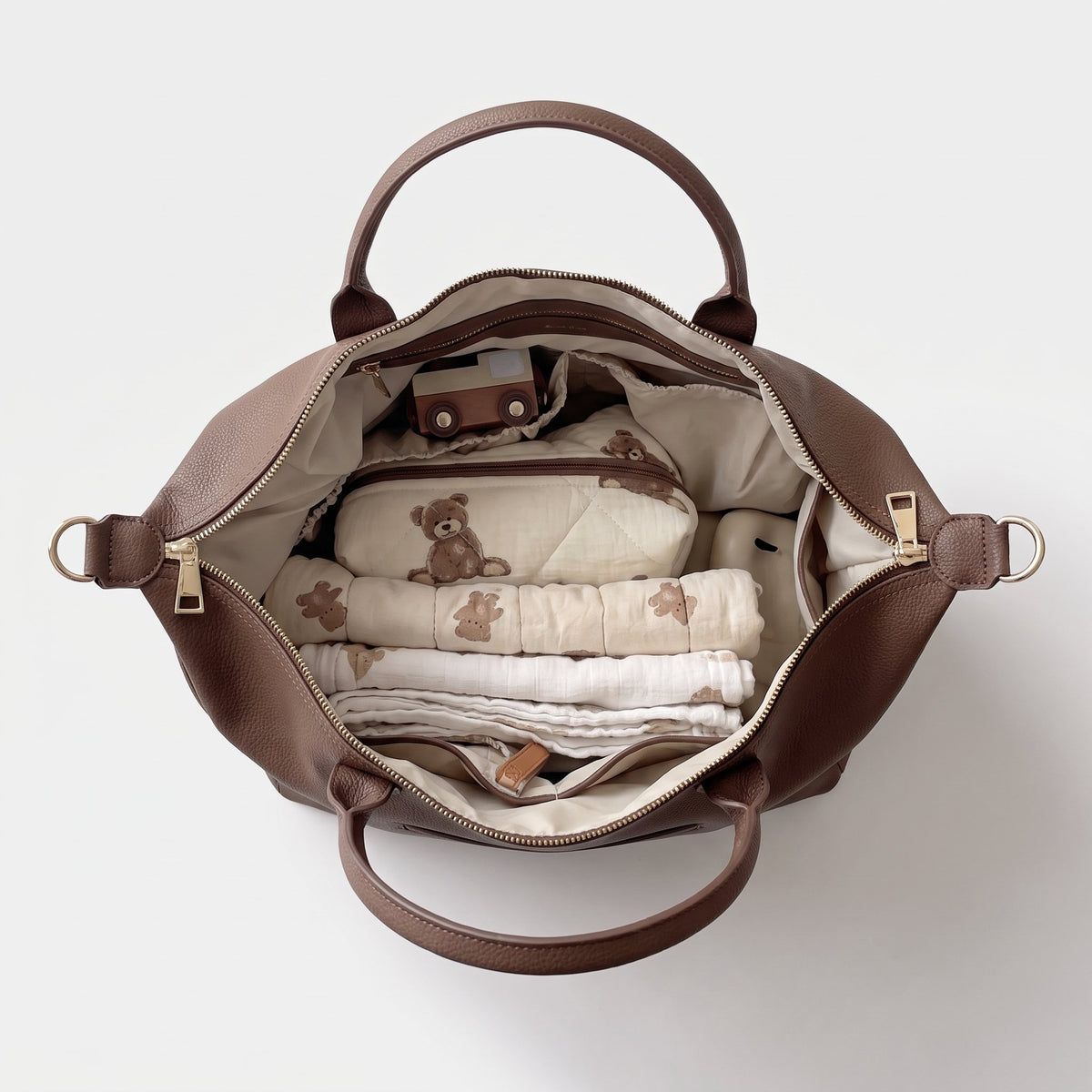 Indersiden af VIKA Diaper Bag med lommer